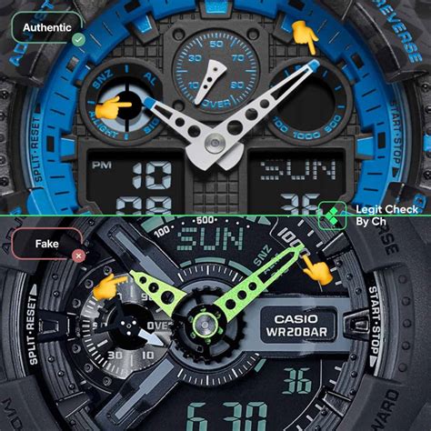 fake g shock watches and real|check casio watch authenticity.